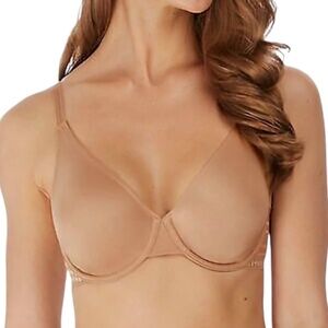 Wacoal Respect Praline seamless bra tan underwire t shirt bra 32 C